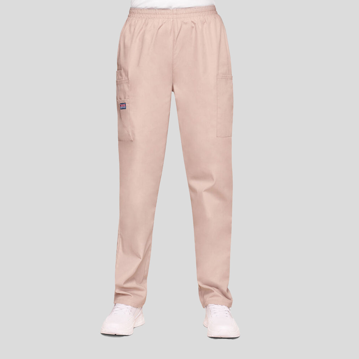 Elastic Waist Utility Scrub Pant | Khaki