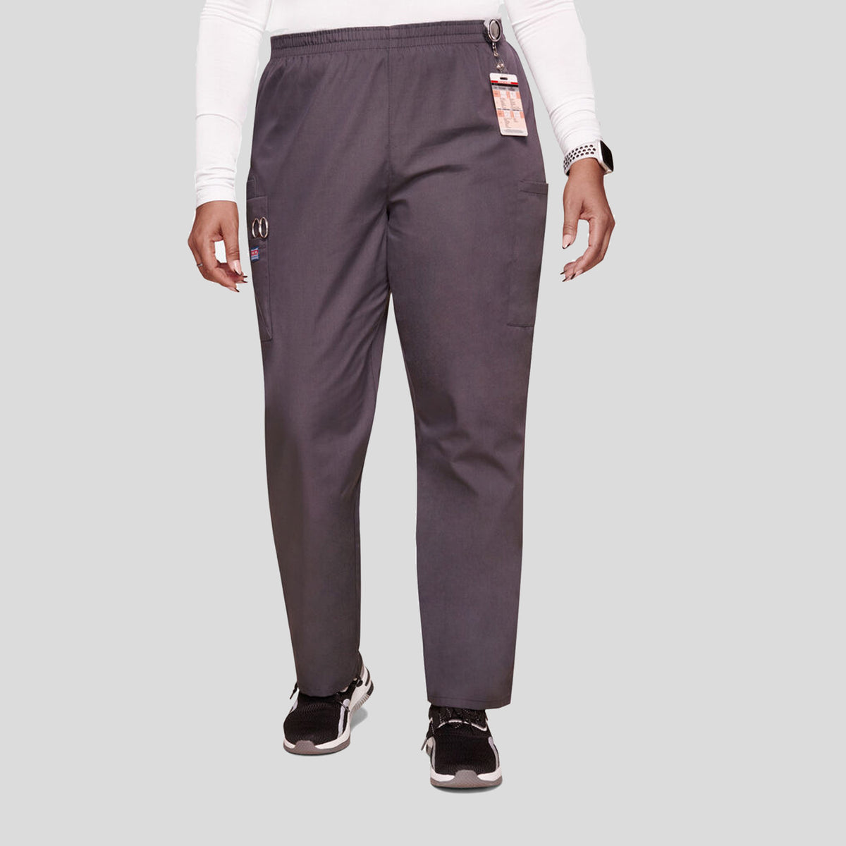 Elastic Waist Utility Scrub Pant | Pewter