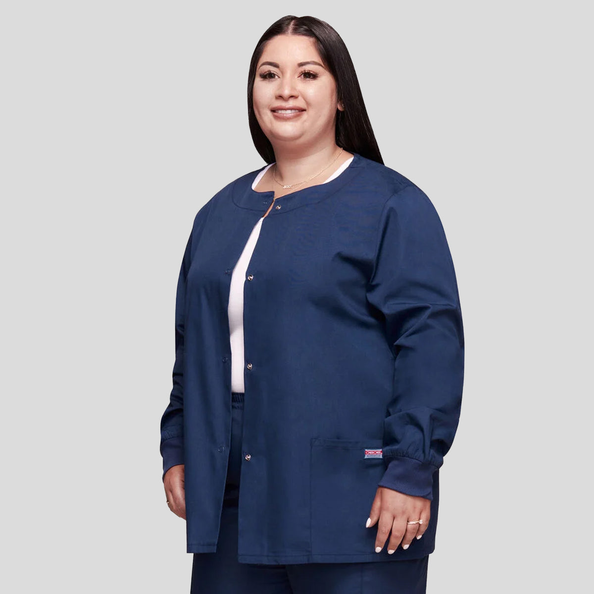 Women's Snap Front Jacket | Navy