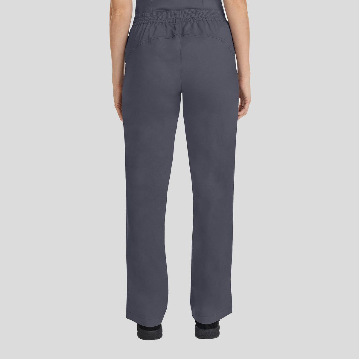Taylor Elastic Waist Drawstring Scrub Pant | Pewter