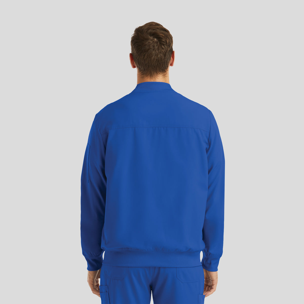 Menβs Full Zip Bomber Jacket | Royal