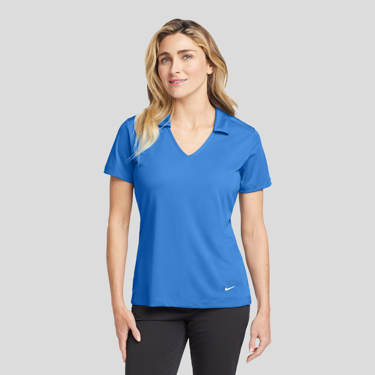 Women's Dri-FIT Vertical Mesh Polo | Brisk Blue