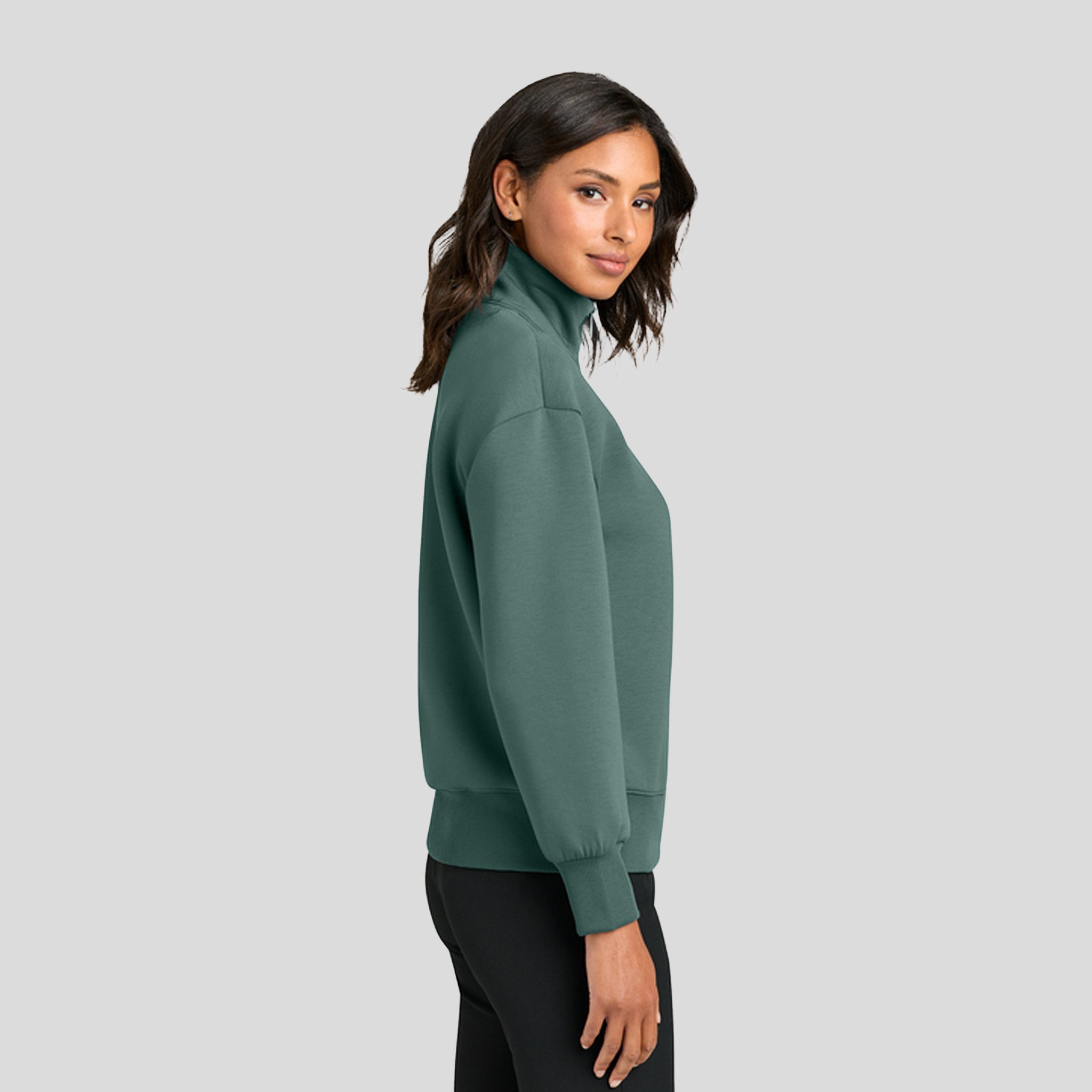 Womenβs Soft Spacer 1/4-Zip | Silver Pine