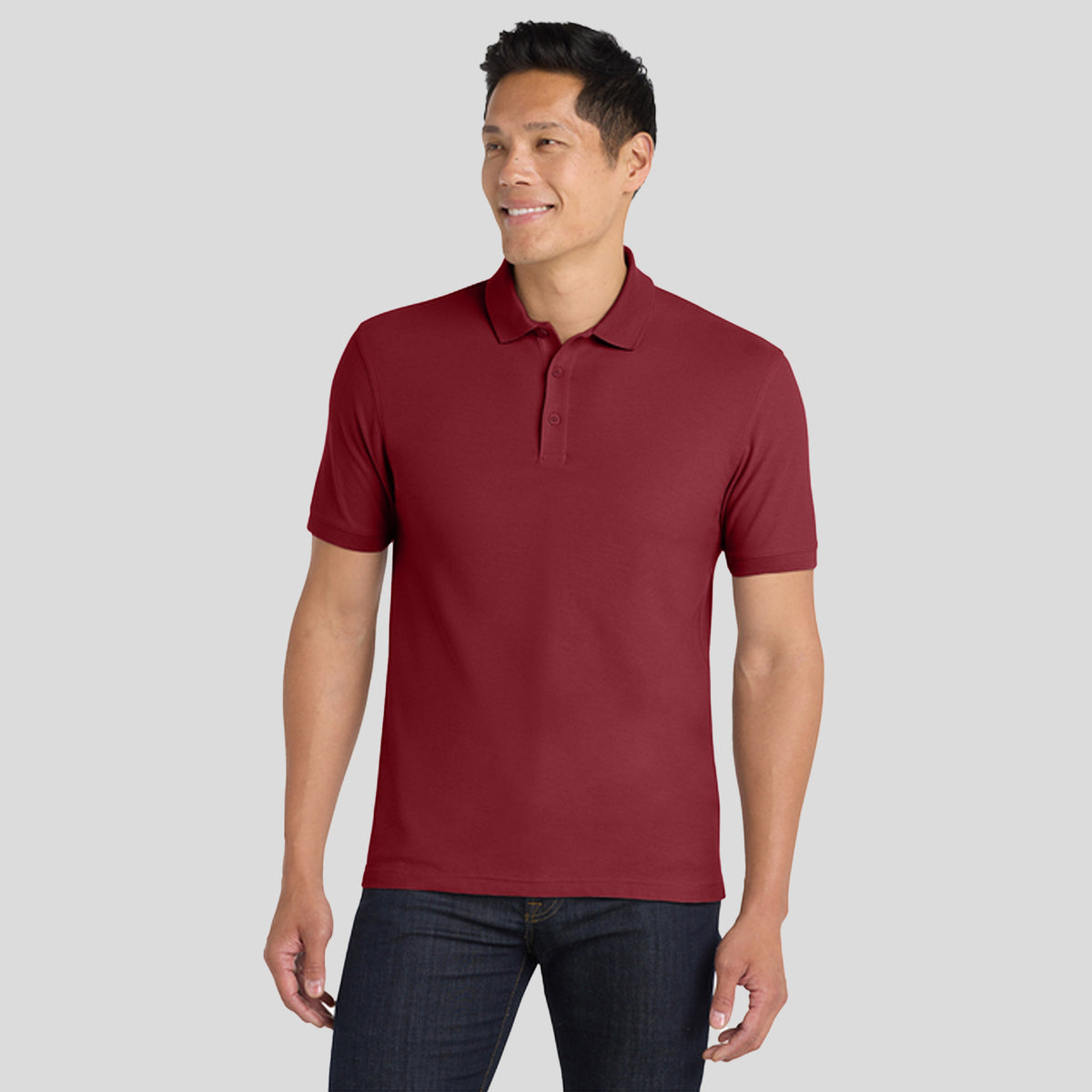 Men's Core Classic Pique Polo | Burgundy