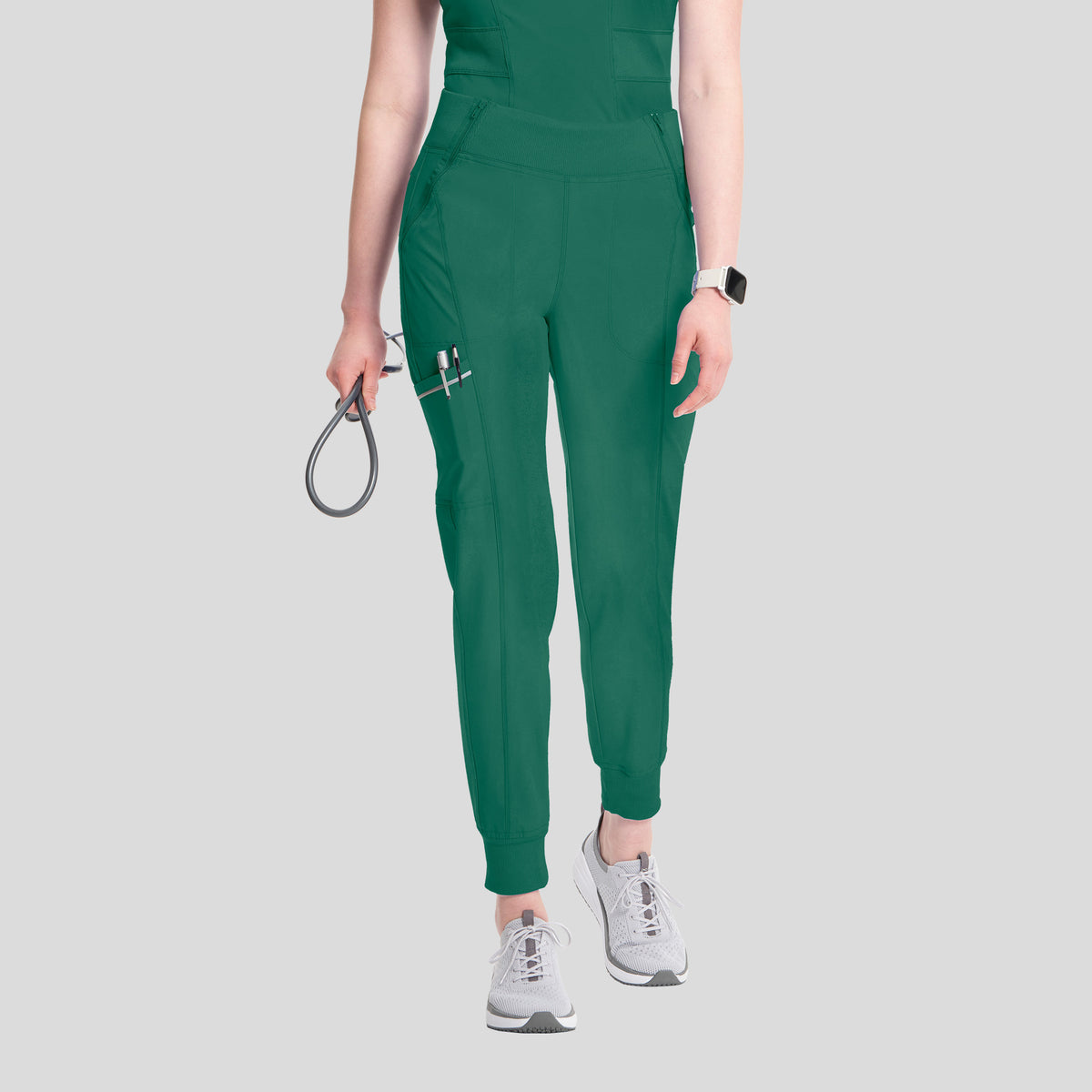 Infinity Elastic Waistband Jogger Scrub Pant | Hunter