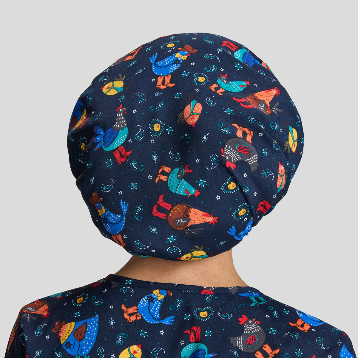 Cowboy Chicken Bouffant Cap