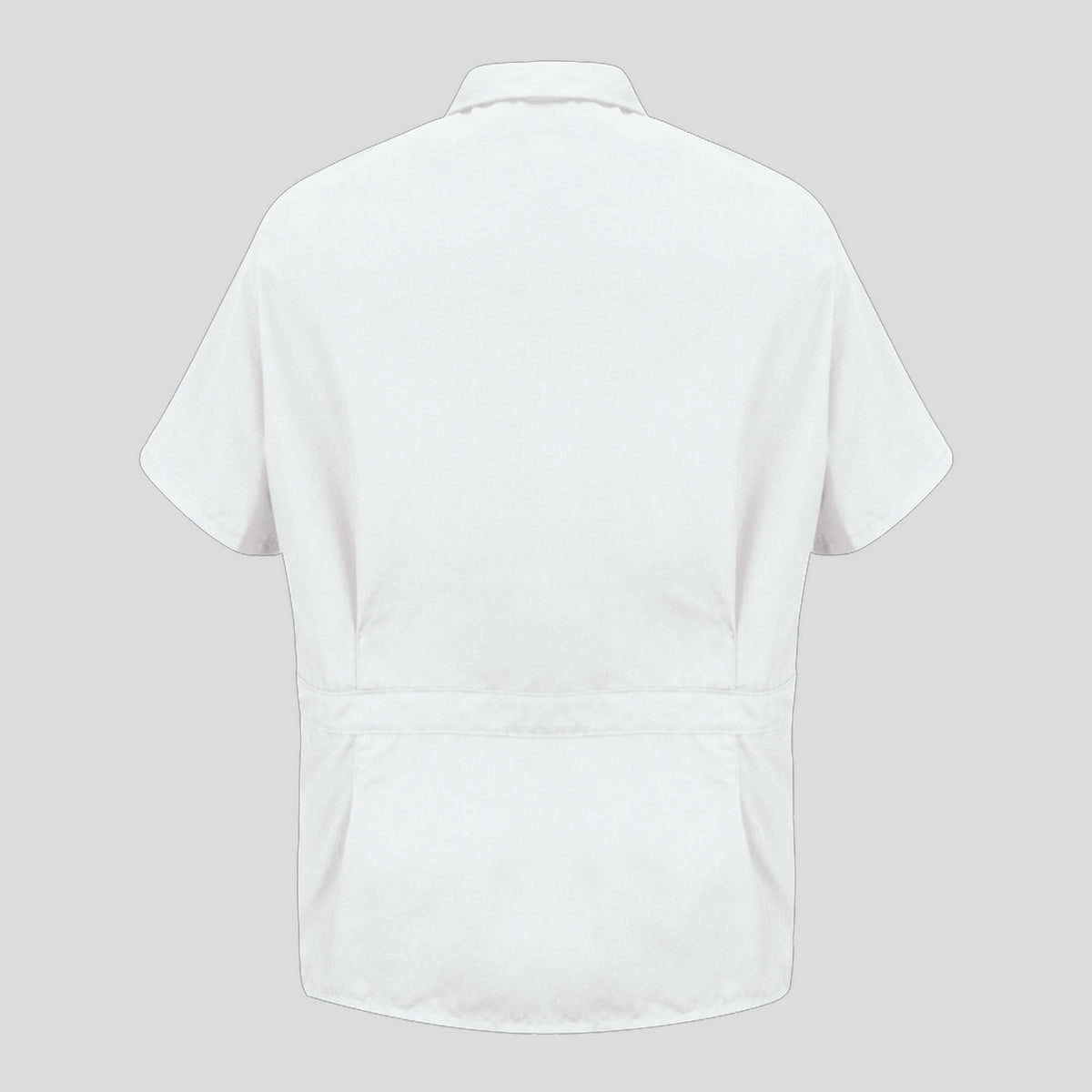 Men's Zip-front Smock | White