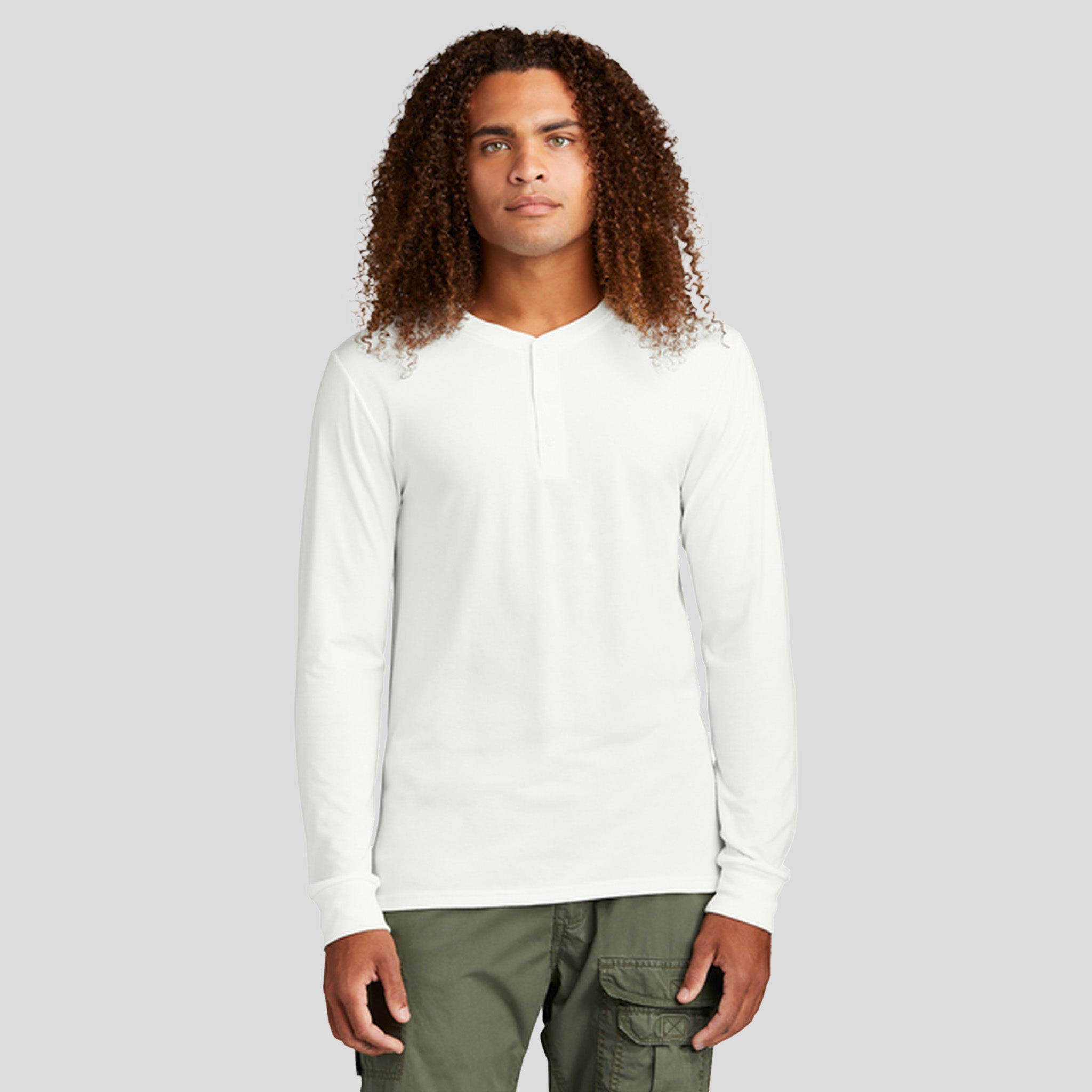 Perfect Tri® Long Sleeve Henley | Natural