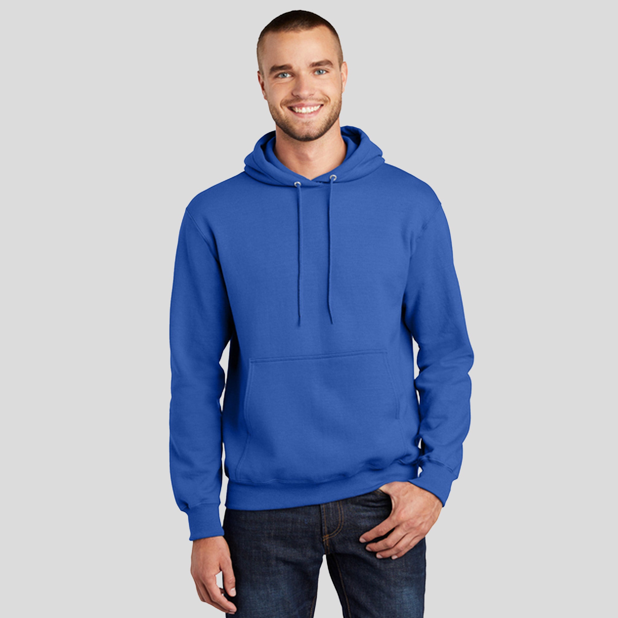 Tall Essential Fleece Pullover Hooded Sweatshirt | Royal